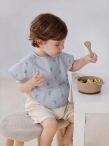babylove | Short Sleeve Waterproof Bib for Babies
