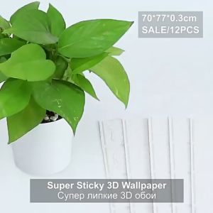 Wallpaper Stiker Dinding 3D Foam Batu Bata 70cm x 38cm