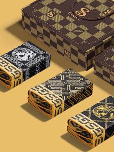 SHIPAILUO | Authentic Mens Antibacterial Printed Boxer Shorts Ice Silk Large Size Breathable Youth Gift Box Pack Cotton Angle Pants