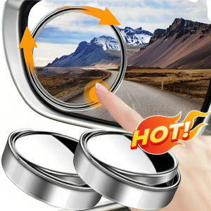 2 cái xe gương xóa điểm mù khu vực không khung phụ trợ gương chiếu hậu 360 độ rộng có thể điều chỉnh góc độ cho bãi đậu ô tô đảo ngược