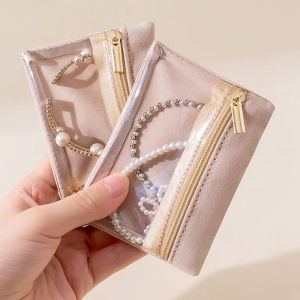 Small Jewellery Bag Travel Jewelry Organiser for Necklace Rings Bracelets Earrings