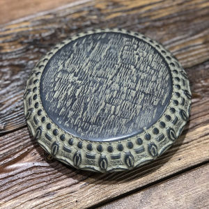 Vintage Chinese Style Stone Drum Teapot Stand Tea Ceremony Decorative Home Decor Garden Courtyard Ornaments Handmade Artwork