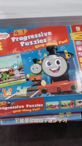 幼儿 益智游戏 拼图 THOMAS & FRIENDS - PROGRESSIVE PUZZLES 托马斯与朋友们 附加贴纸 学前 启蒙 注意力组合能力分类能力观容能力专注力辨别能力判断能力 幼稚园 彩虹PELANGI