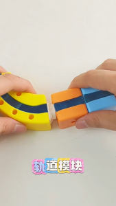 Magnetic Track Train Toy For Kids Electric Building Blocks Set With Strong Magnet Connection And Gravity Defying Design For Toddlers Age 3+ LA3PF-ECO-PH