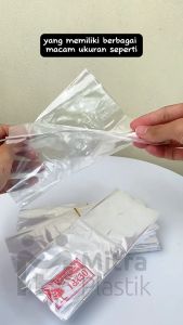 (1 Ikat) Plastik AA 12x25 Kantong Bening Tipis Bungkus Sambal Gula Terigu Tepung Sayur Kertas Fotocopy