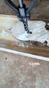 ADAPTOR DAN MATA BOR PAHAT KAYU UKURAN 97MM