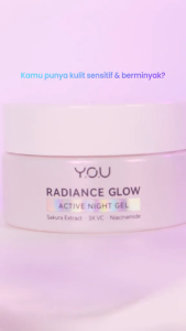 YOU Radiance Glow Active Night Gel | Brightening Vitamin C Niacinamide | Overnight Hydrating