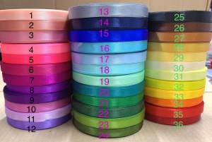 Ruban satin 1cm.