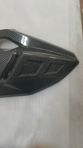 ปลายท่อไอเสีย Honda PCX125 PCX160 Click160 ลายคาร์บอนไฟเบอร์ ABS ป้องกันความร้อน ปกป้องท่อไอเสีย