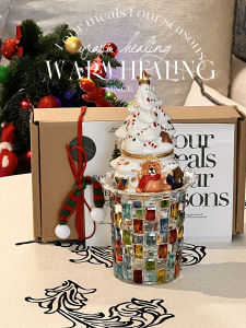 Christmas Hat Lychee Christmas Tree Gift Box Aromatherapy Candle Holiday Birthday Gift for Girls Decoration Gift