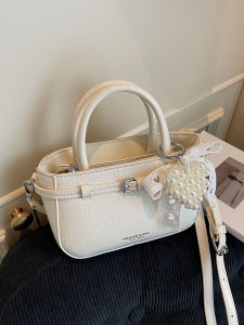 Fashionable Mini Shoulder Crossbody Bag for Women Commute Simple Style Handbag Single Strap Zipper Closure Soft Material