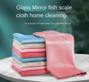 25*25cm Cleaning Towel Kitchen Dish Towel Car Wash Glass Window Cleaning Car Dust Cleaning Cloth Absorbent Dishcloth