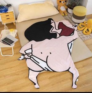 Tiktok Same Style Crayon Xiaoxin Airable Cover Summer Thin Special-Shaped Cute Creative Summer Blanket Cartoon Super Cute Blanket