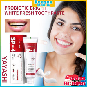 ⭐️𝗦𝗚 𝗦𝗧𝗢𝗖𝗞⭐️YAYASHI SP 4 whitening toothpaste teeth whitening / Teeth stain remover / Probiotic toothpaste / Oral care 益生菌美白牙膏