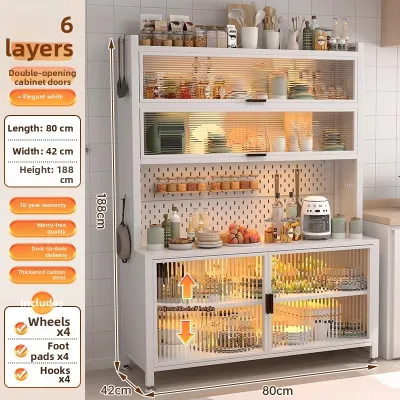 Dibio | Steel Kitchen Storage Cabinet Large Capacity