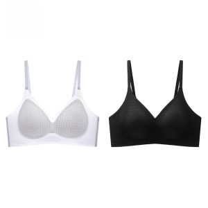 MiiOW | MiiOW Cat Woman Seamless Ice Silk Backless Bra Thin Summer Womens Underwear Gathered Small Chest Anti-Sagging Cool Feeling