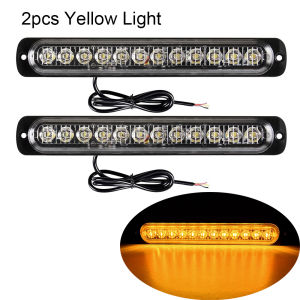 Stroboscopes Strobe 12 LED Flash Light Auto 12-24V Emergency Flashing Side Marker Light Bars Constantly Bright Lights