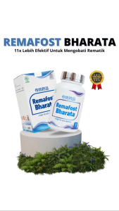 Obat Herbal Asam Urat Rematik dan Radang Tulang Remafost Bharata Herbal Alami Sudah BPOM RI dan Halal MUI 100% Original