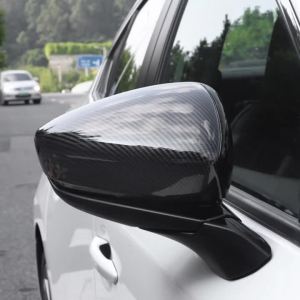 For Mazda 3 BP Alexa 2019 2020 2021 2022 2023 2024 2025 ABS Carbon Car Side Rearview Mirror Cap Cover Shell Trim Accessories