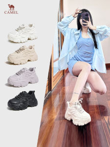 Camel Womens Casual Shoes Anti-Slip Wear-Resistant Sports Leisure Shoes Commuting Dad Shoes Daily Use Comfortable Breathable
