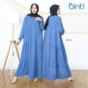 BINTI DRESS JUMBO LD 140 4XL XXXXL NICOLA BAHAN CRINKLE AIRFLOW PREMIUM GAMIS JUMBO POLOS WARNA HITAM PUTIH BLACK WHITE DENIM MAROON RESTOK TERALRIS BEST SELLER PAKAIAN WANITA MUSLIM BIG SIZE