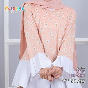 Baju anak setelan rok anak Edita GD-401 by Cutetrik usia 5 hingga 13 tahun