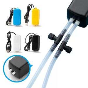 Mini Aquarium Oxygen Air Pump Kit With Check Valve Air Stone USB Fish Tank Oxygen Pump Filter Fishing Tank Tube Aquatic Supplies