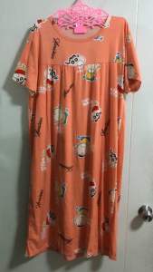 ชุดนอน 6XL แบบกระโปรง (ผ้ายืด)นิ่ม เด้ง ใส่สบายไม่ร้อน อกยืดได้ไม่เกิน 56” ยาวไม่เกิน 46”