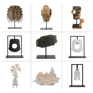 New Chinese Style Villa Sales Office Beauty Salon Living Room Entrance Counter Top Soft Decorative Ceramic Accessories