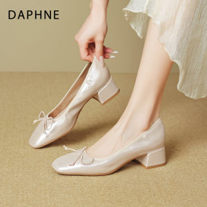 Daphne | Easy-to-Wear Soft Leather Shoe with Bow High Heel