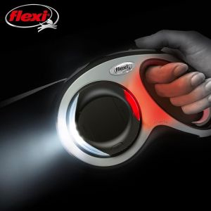 FLEXI LED Lighting System For Flexi Retractable Dogs Leashes With Rechargeable Batteries Splashproof Pet Replacement Dogs Leashes Supplies
