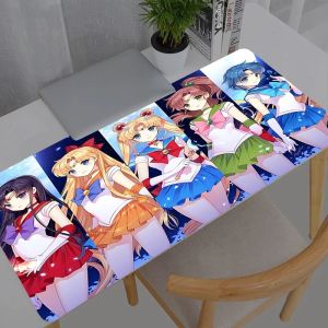 Bandai | Tấm Lót Chuột Chơi Game Sailor Moon Cỡ Lớn XXL Chất Liệu Cao Su Bền Dùng Được Cho Bàn Phím Chuột Máy Tính Xách Tay Dành Cho Game Thủ