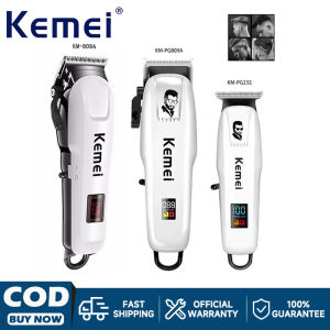 Kemei Professional Men's Wireless Charging Electric Hair Clipper and Electric Shaver Set