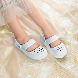 รองเท้าแตะแบบสวมลำลองสำหรับผู้หญิง Mary Janes รองเท้าแตะแบบสวมยางกันลื่น กันกลิ่น สวยงาม ไม่เจ็บเท้า รองเท้าแตะชายหาดสำหรับท่องเที่ยว