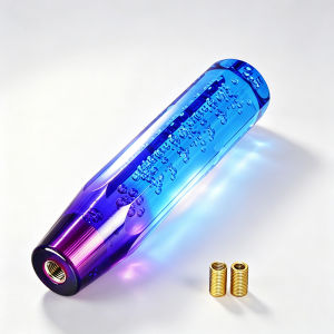 Transparent Acrylic Bubble Lengthened Gear Shift Knob 20mm Universal Car Modified Shifter Handle for Manual Automatic MT AT