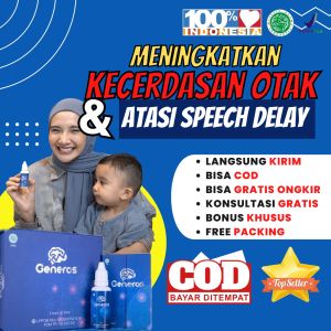 PROMO PAKET 2 BOX GENEROS VITAMIN KECERDASAN OTAK ANAK NUTRISI ANAK SEHAT HERBAL ORIGINAL SUPLEMEN ATASI HIPERAKTIF SPEECH DELAY AUTIS TERLAMBAT BICARA TERLAMBAT JALAN