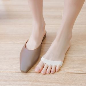 Womens Invisible Socks Half-length Boat Socks Five-finger Summer Thin Breathable Soft Bottom Absorbent Sweat Shoes Sock Covers