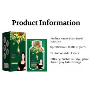[Plant pure bubble hair dye]Ladies Natural Plant Hair Dye Cover Wash Black Tea Color Hair Dye Cream Ladies Home Own Hair Dye Cream Mens Special Plant Pure Hair Dye Cream 植物泡泡染发膏