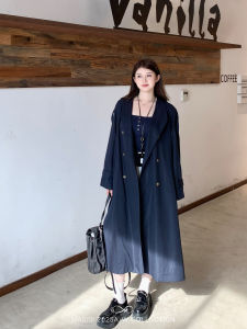 MASISI | Áo Khoác Trench Coat Phong Cách Old Money Ôm Sát Dài