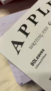 Apple Writing Pad – Grade 1 2 3 4 (80 Leaves Bond Paper)