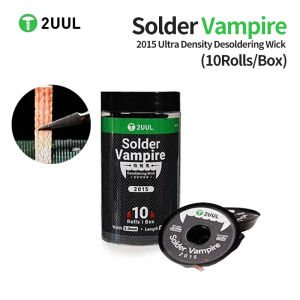 2UUL DW15 2.0mm 1.5M Desoldering Wire 10PCS/BOX for Mobile Phone Repair PCB Circuit Board Welding Desoldering Tin Removal Tools