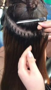 50G/100pc 16 18 20 22 24 Inch Straight I Tip Hair Extensions Remy Hair Brown Blonde Pure Color Human Hair Extensions