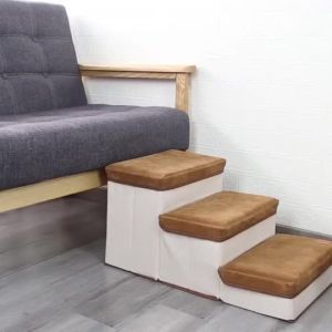 NEW foldable stairs with storage and house mat bed ramp slope step dog stair puppy ladder climb 3334722745