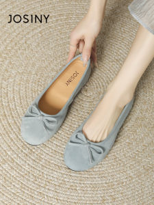 Josiny | French Style Bow Slip-on Flat Shoes