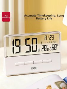 deli | Strong Wake-up Multi-functional Electronic Clock