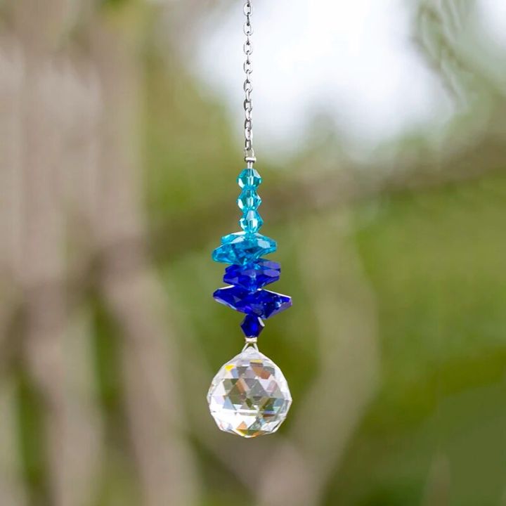 1pc Artificial Crystal Ball Pendant,Rainbow Catcher,Home Decoration ...