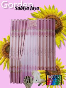 gorden mewah blackout motif bunga  BISMILLAH GORDEN SABIYA JAYA