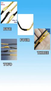 Dây chuyền inox kiểu ống trúc độc lạ kiểu nữa đen nữa vàng khóa gài vip đẳng cấp vô cùng