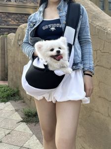 EdenPetz Pet Dog Sling Carrier Breathable Mesh Travel Safe Sling Bag Carrier for Dogs Cats