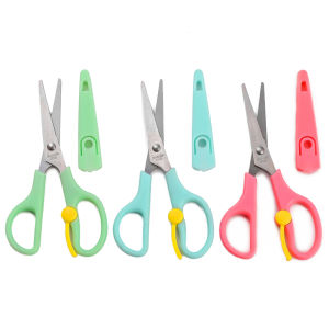 กรรไกรแบบปลอดภัย 14ซม. 1ชิ้น กระดาษ ตัดเครื่องเขียน อุปสรรค์งาน